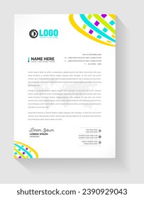 letterhead, corporate modern professional creative company official unique minimal letter head design template.