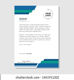 Letterhead corporate template design 1