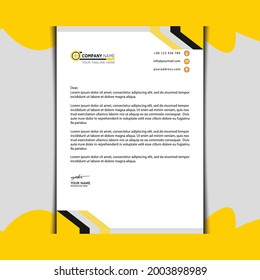 Plantilla de membrete de diseño de impresión creativa de membrete 