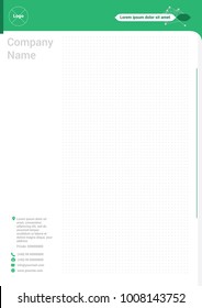 letterhead design, A4