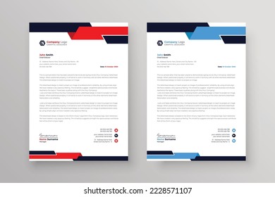 letterhead design for business modern corporate identity stylish company invoice and a4 cover design