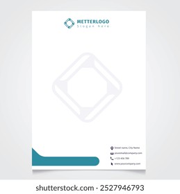 Letterhead Design, Custom Letterhead Template, Business Letterhead Ideas, Professional Letterhead Design-vector