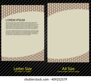 Letterhead Design with Letter and A-4 size template