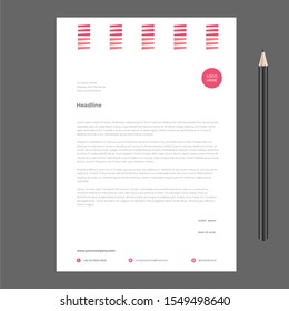 letterhead design minimalist template awesome new fresh modern