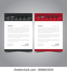 Letterhead design. Presentation Letterhead. Promotion letterhead.