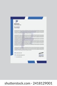 letterhead, design professional, vector, unique, modern, A4