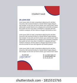 letterhead design tempate modern a4