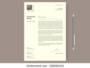 Letterhead Design Template