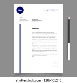 Letterhead Design Template 