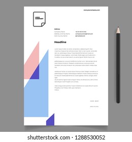 Letterhead Design Template 