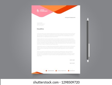 Letterhead Design Template 