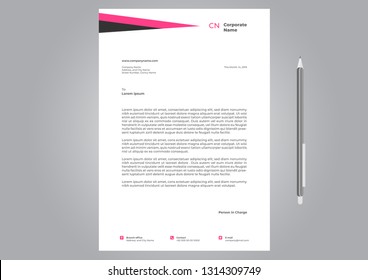 Letterhead Design Template 