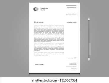 letterhead design template