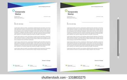 Letterhead Design Template 