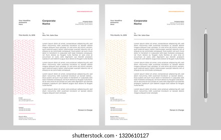 letterhead design template