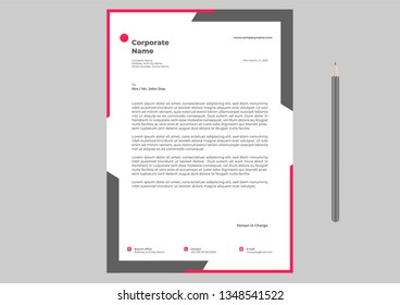 Plantilla de diseño de membrete