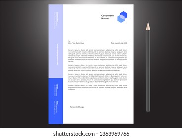 Letterhead Design Template 