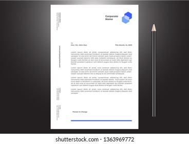 Letterhead Design Template 