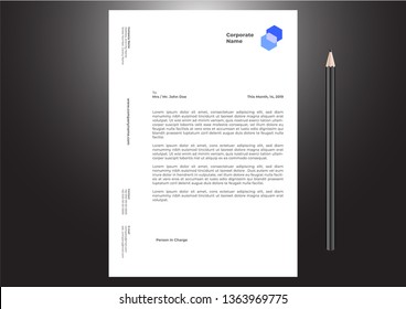 Letterhead Design Template 