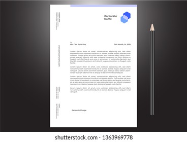 Letterhead Design Template 