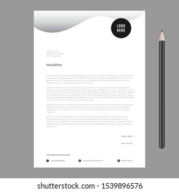 letterhead design template awesome new fresh minimalist 