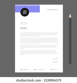 letterhead design template awesome new fresh minimalist 