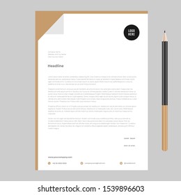 letterhead design template awesome new fresh minimalist 