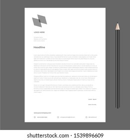 letterhead design template awesome new fresh minimalist 