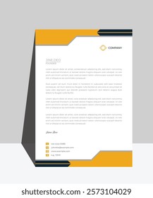 Letterhead design template for business. Print for ready free download.