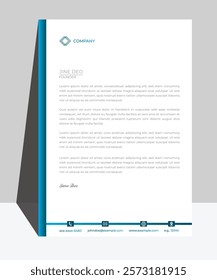 Letterhead design template for business. Print for ready free download.