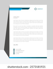 Letterhead design template for business. Print for ready free download.