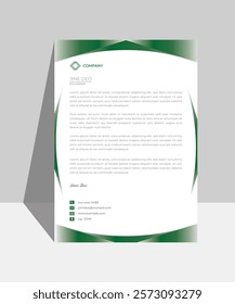 Letterhead design template for business. Simple and top class letterhead design. Print for ready free download.