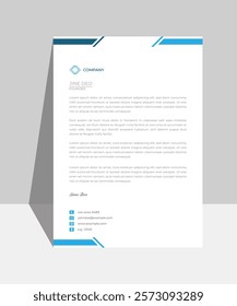 Letterhead design template for business. Simple and top class letterhead design. Print for ready free download.