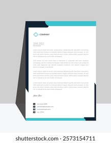 Letterhead design template for business. Simple top class letterhead design. Print for ready free download.