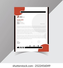 
Letterhead Design Template. Business style letterhead design .
professional letterhead template design. Illustration vector.
