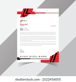 
Briefkopf-Entwurfsvorlage. Briefkopfdesign im Business-Stil.
professionelles Briefkopfvorlagen-Design. Illustrationsvektor.
