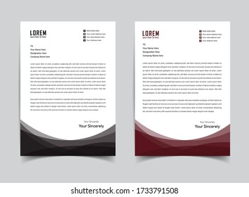 Letterhead design template ,clean and smooth.simple and minimalist,eps 10.