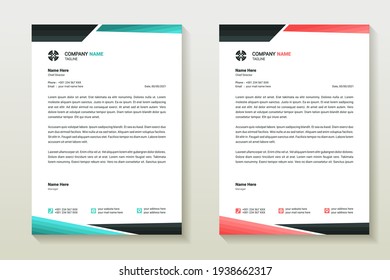 Letterhead design template. Creative and clean modern business letterhead template. Illustration vector