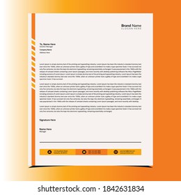 Letterhead Design Template with Creative Designs