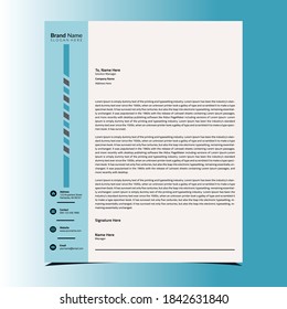 Letterhead Design Template with Creative Designs