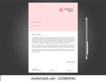 Letterhead Design Template Elegant Simple Minimalist