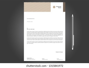 Letterhead Design Template Elegant Simple Minimalist