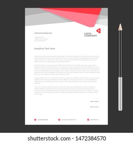 letterhead design template minimalist simple elegant