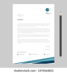 letterhead design template minimalist simple modern new