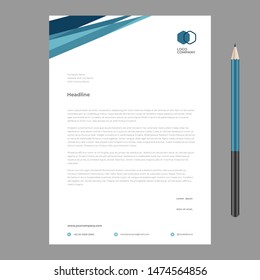 letterhead design template minimalist simple modern new
