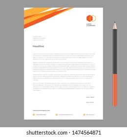 letterhead design template minimalist simple modern new