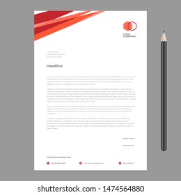 letterhead design template minimalist simple modern new