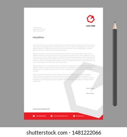 letterhead design template minimalist simple elegant