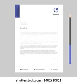 letterhead design template minimalist simple elegant