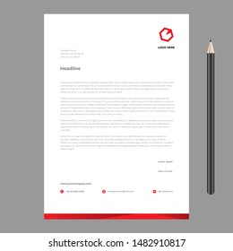 letterhead design template minimalist simple elegant